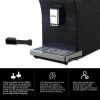 Dafino Greasy Golden Espresso Coffee Machine, Black - Customizable & Automatic