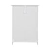 Trash Can Cabinet with Adjustable Tilted Angles;  Kitchen Garbage Bin Holder for Kitchen;  Living Room and Balcony;  White