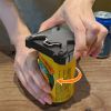 Easy Manual Can Openers with Stainless Steel Bottle Openers Inside